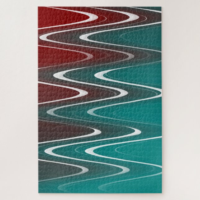 Quebra-cabeça Ondas em branco (Vertical)