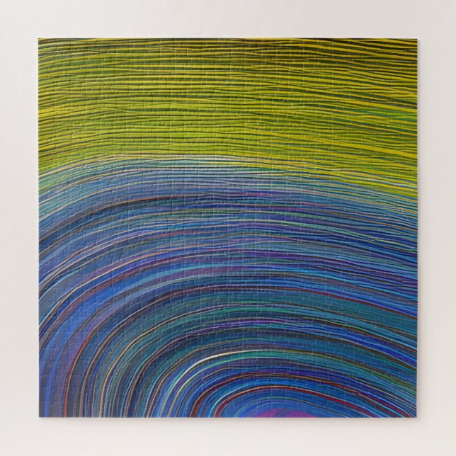 Quebra-cabeça Ondas Fracionadas de Capa abstrato 34 (Vertical)