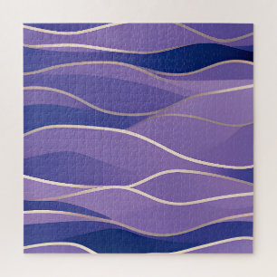 Quebra-cabeça Ondas Fracionadas de Capa de abstrato 26