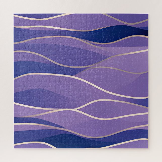 Quebra-cabeça Ondas Fracionadas de Capa de abstrato 26 (Vertical)