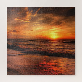 Quebra-cabeça Ondas no Oceano das Nuvens de Fiery