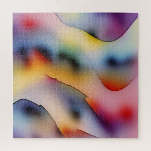 Quebra-cabeça "Ondas Refratadas" Arte Abstrato Contemporânea