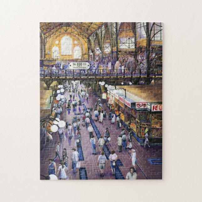 Quebra-cabeça Onde está o guarda-chuva feminino?Budapeste (Vertical)