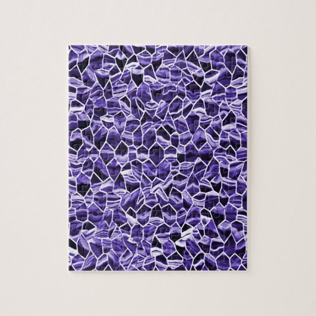 Quebra-cabeça Ondulando em Roxo.... (Vertical)