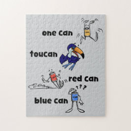 Quebra-cabeça One Can Toucan Red Can Blue Can 252 Piece Puzzle