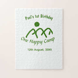 Quebra-cabeça One happy camp green mountain sun 1st birthday 