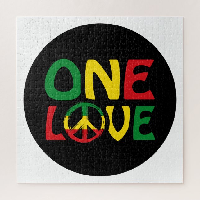 Quebra-cabeça One Love, Reggae design (Vertical)