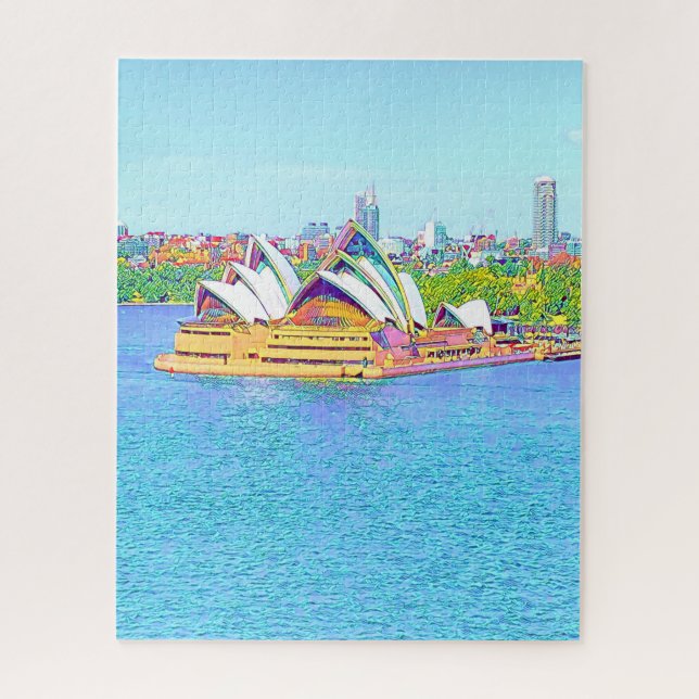 Quebra-cabeça Ópera Sydney Harbor, vista de água Jigsaw Puzzl (Vertical)