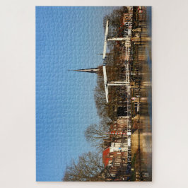 Quebra-cabeça Ophaalbrug in Nederland.