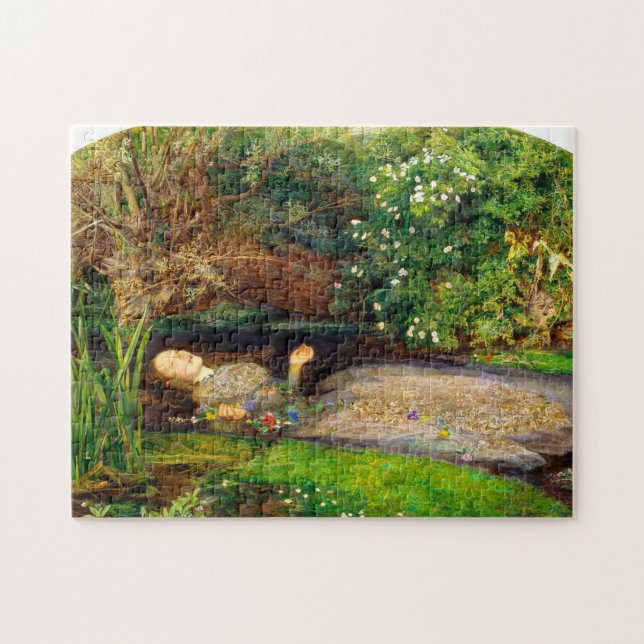 Quebra-cabeça Ophelia de Sir William Everett Millais (Horizontal)