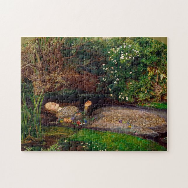 Quebra-cabeça Ophelia, John Everett Millais, 1851-1852 (Horizontal)