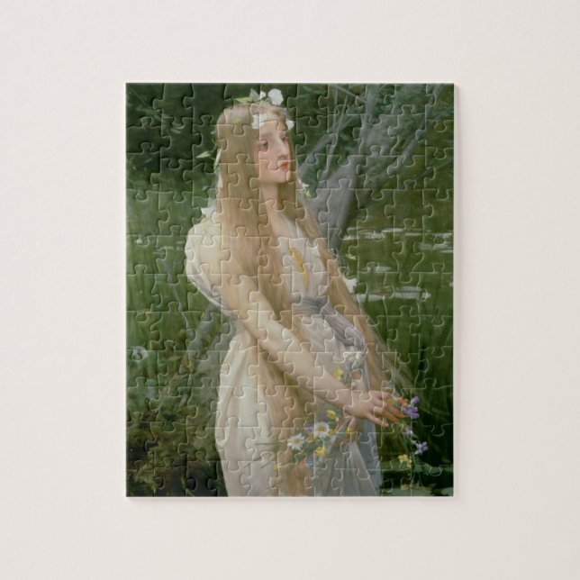 Quebra-cabeça Ophelia (óleo em canvas) (Vertical)