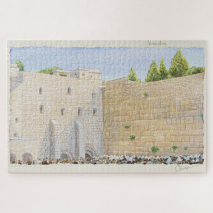 Quebra-cabeça Oração, Muro Ocidental KOTEL Jerusalém Cidade Velh