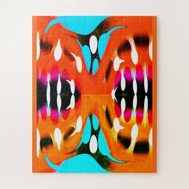 Quebra-cabeça Orange hot space art (Vertical)