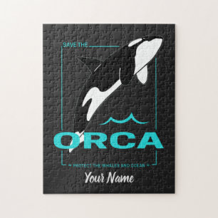 Quebra-cabeça Orca Killer Whale para uma garota que ama Orcas