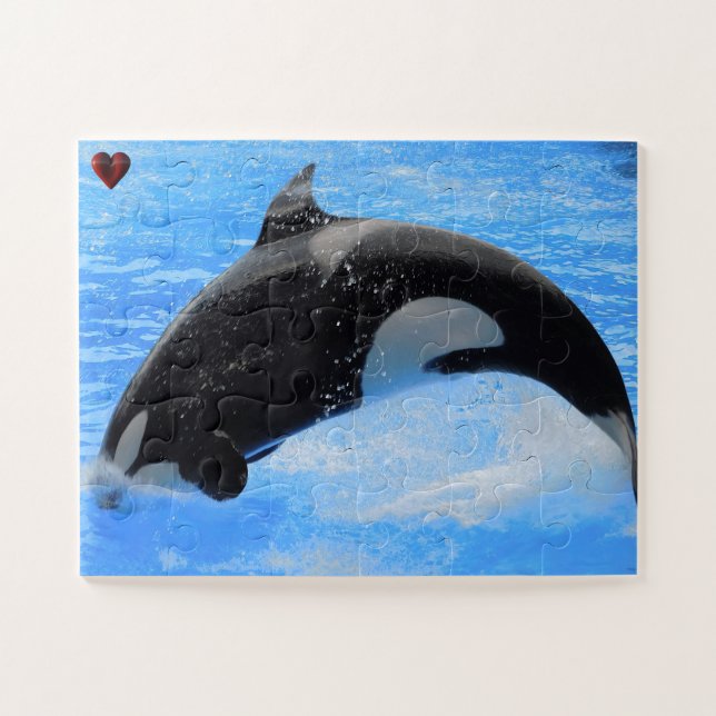 Quebra-cabeça Orca ou Baleia Assassina Jigsaw (Horizontal)