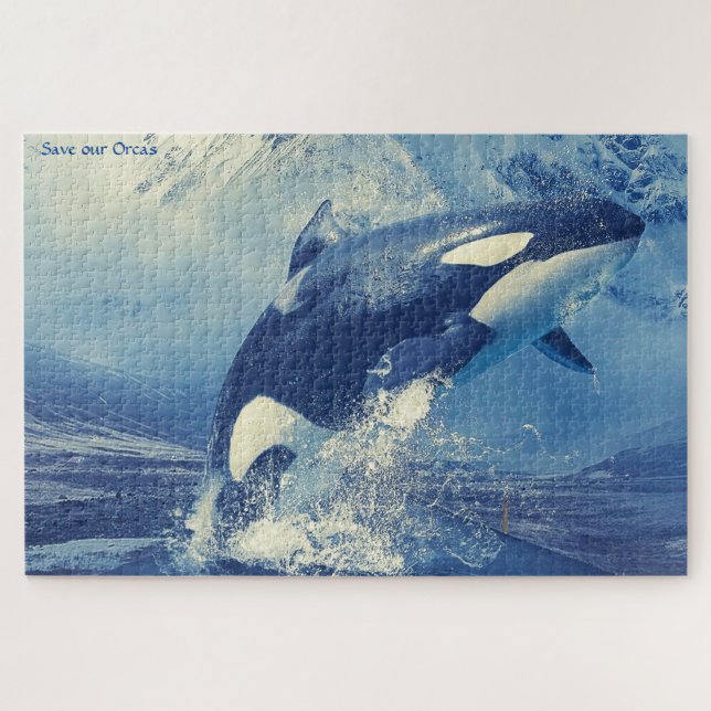 Quebra-cabeça Orcas ou Baleias Assassinas (Horizontal)
