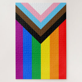 Quebra-cabeça Orgulho de progresso LGBTQ+