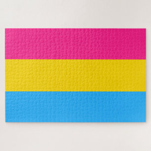 Quebra-cabeça Orgulho Pansexual (Bandeira Pan)
