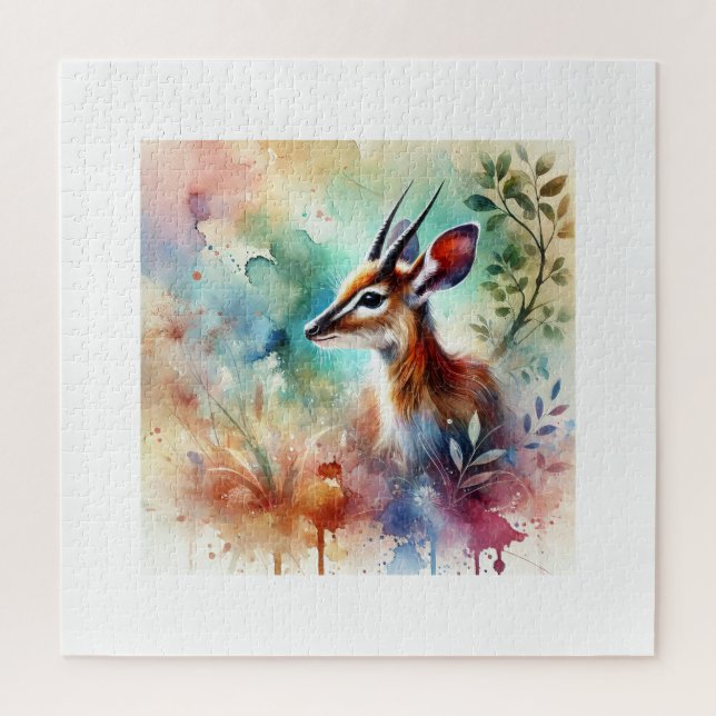 Quebra-cabeça Oribi in watercolor 170724AREF144 - Watercolor (Vertical)