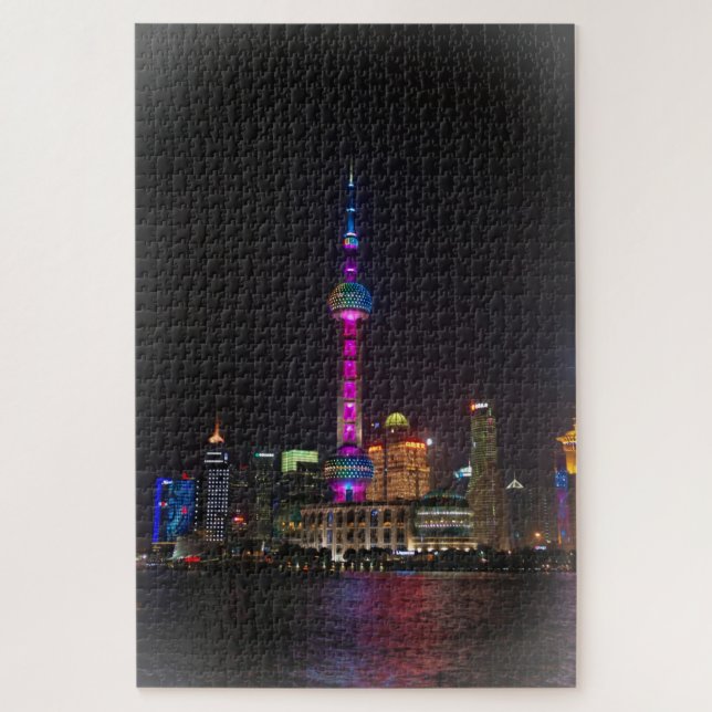 Quebra-cabeça Oriental Pearl Tower - Xangai - 20x30 - 1014 pcs (Vertical)