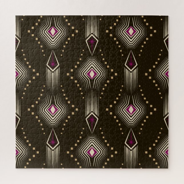 Quebra-cabeça Ornamento Geométrico Antiguo Art Deco (Vertical)