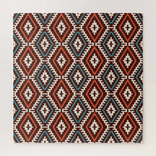Quebra-cabeça Ornamento Sensível E Sem Costura Da Boêmia Étnica (Vertical)