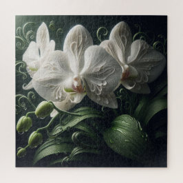Quebra-cabeça Orquídea Branca