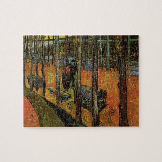 Quebra-cabeça Os Alyscamps (Cemitério) por Vincent van Gogh (Horizontal)