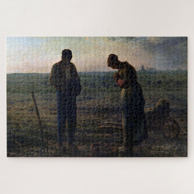 Quebra-cabeça Os Angelus, Jean-Francois Millet (Horizontal)