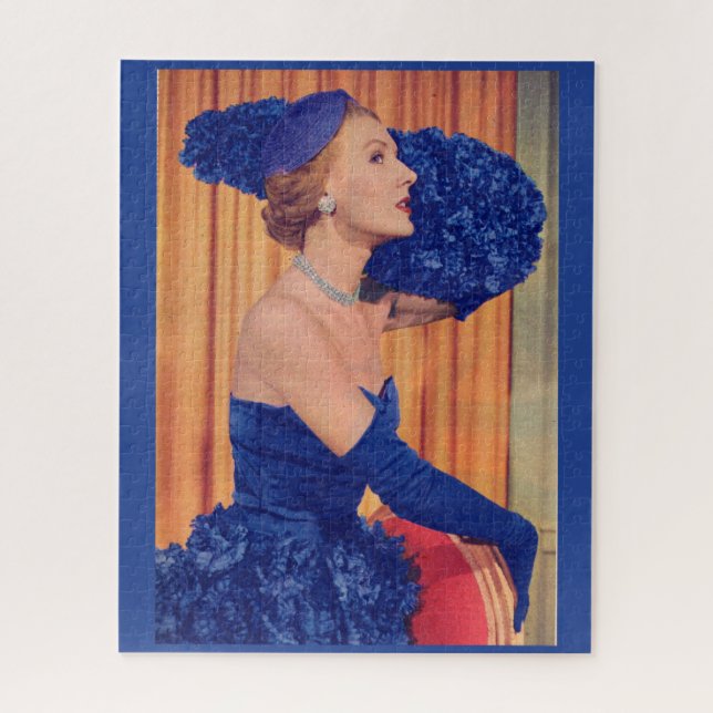 Quebra-cabeça Os anos 50 são lindos em azul (Vertical)