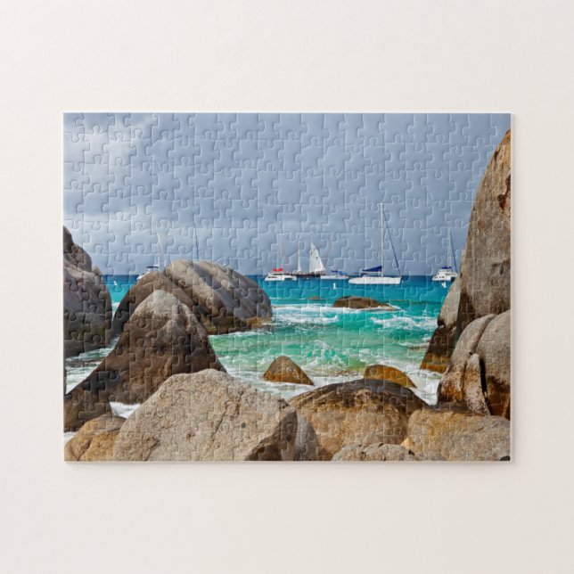 Quebra-cabeça Os Banhos, Virgin Gorda, Ilhas Virgens Britânicas (Horizontal)