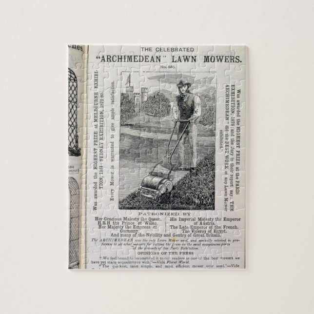 Quebra-cabeça Os cortadores de relva "Archimedean" comemorados, (Vertical)