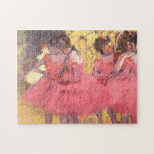 Quebra-cabeça Os Dançarinos Rosa Antes do Balé por Edgar Degas
