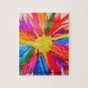Quebra-cabeça Os doces molham o artista do autismo