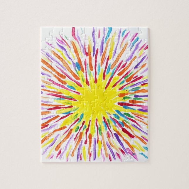 Quebra-cabeça Os doces molham o artista do autismo (Vertical)