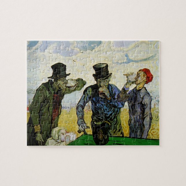 Quebra-cabeça Os Drinkers de Vincent van Gogh (Horizontal)