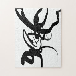 Quebra-cabeça Os drivers: Abstrato preto e branco