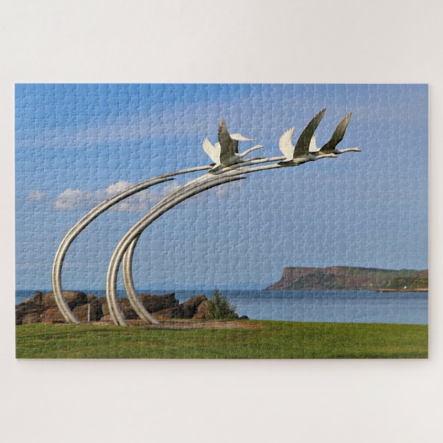 Quebra-cabeça Os Filhos de Lir, Ballycastle, Irlanda do Norte (Horizontal)