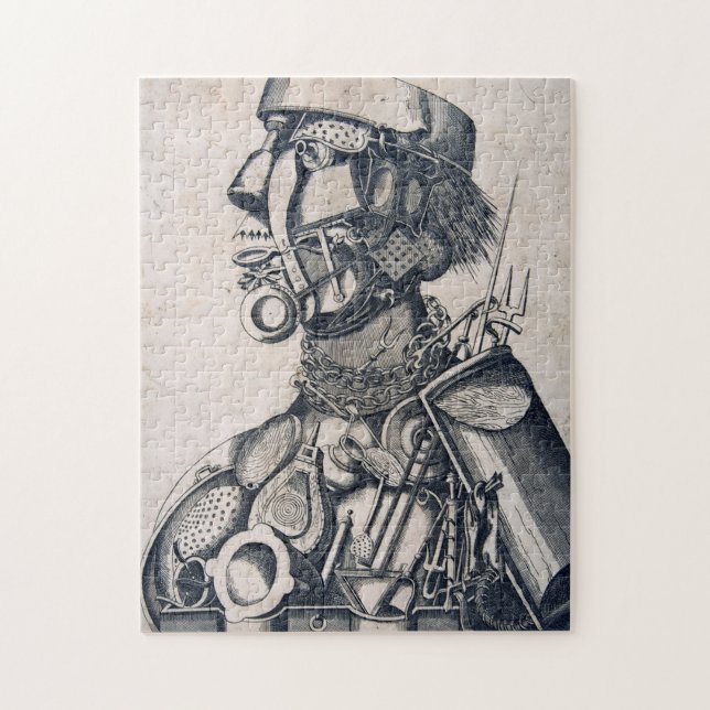Quebra-cabeça Os Instrumentos de Sustentação Humana, Arcimboldo (Vertical)
