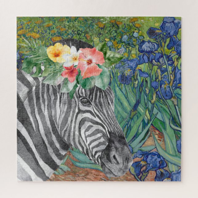 Quebra-cabeça Os irlandeses de Van Gogh e Zebra Rico (Vertical)