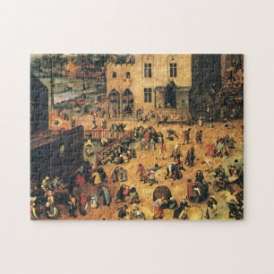 Quebra-cabeça Os jogos Bruegel Midieval das crianças