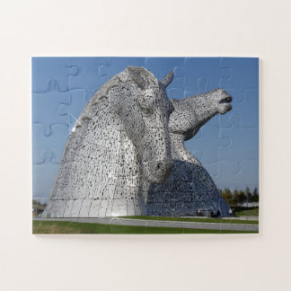 Quebra-cabeça Os Kelpies, a Helix, o Falkirk Jigsera quebra-cabe