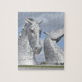 Quebra-cabeça os Kelpies, parque da hélice, Falkirk, Scotland