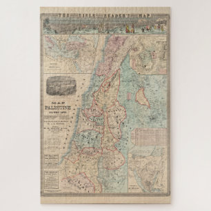 Quebra-cabeça Os Leitores Bíblias Palestina - Sagrado Mapa da Te