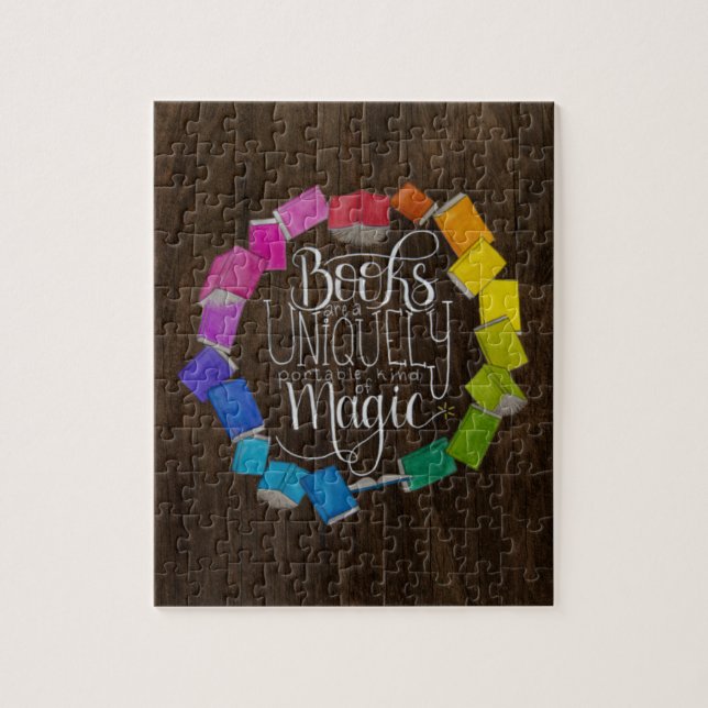 Quebra-cabeça Os livros são mágicos (Vertical)