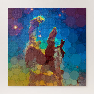 Quebra-cabeça Os pilares da criação, nebulosa da águia, pontos