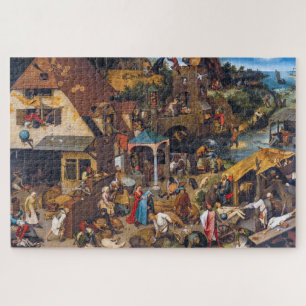 Quebra-cabeça Os Provérbios Neerlandeses Pieter Bruegel, o Vel