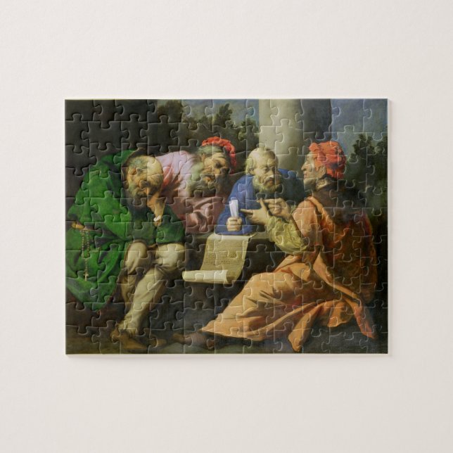 Quebra-cabeça Os quatro pais da igreja (óleo nas canvas (Horizontal)