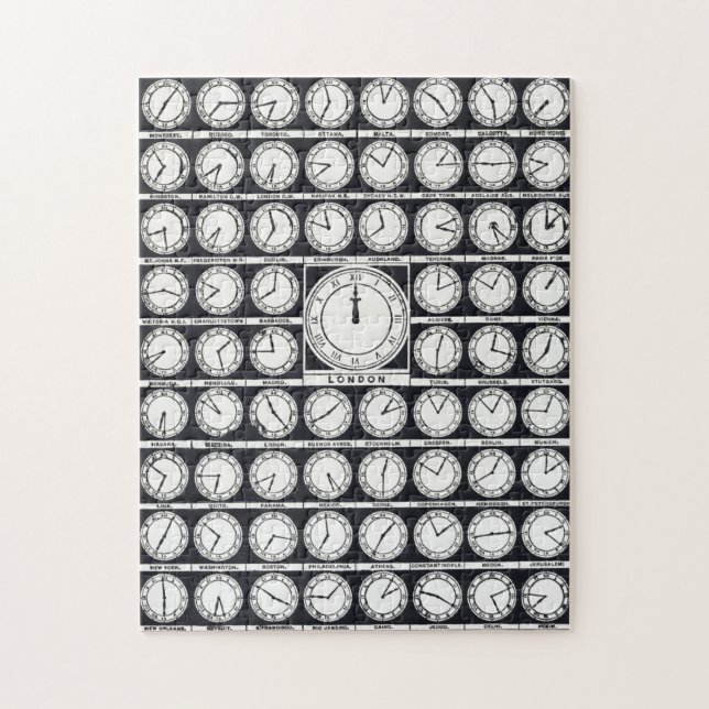 Quebra-cabeça Os Relógios do Mundo (Vertical)